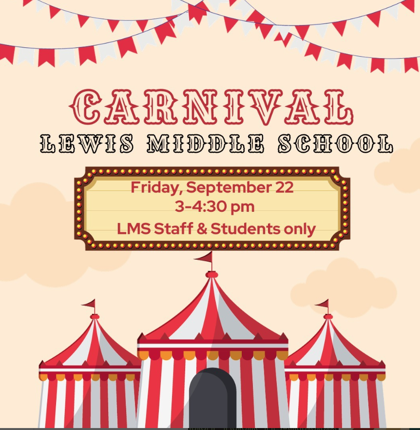Lewis Middle School Carnival Flyer